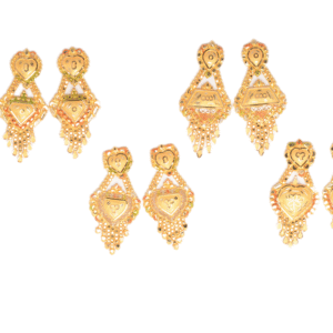 916 Gold Designer Earrings SANER123