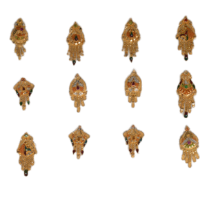 916 Gold Unique Earrings SANER140