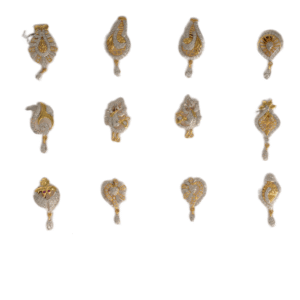 916 Gold  Handmade  Earrings SANER145