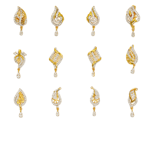 916 Gold  Classic  Earrings SANER146