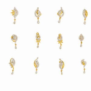 916 Gold Unique Earrings SANER148