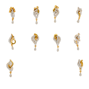 916 Gold  Elegant  Earrings SANER149