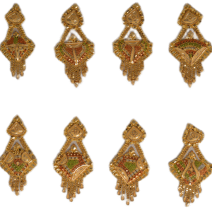 916 Gold Fancy Earrings SANER152