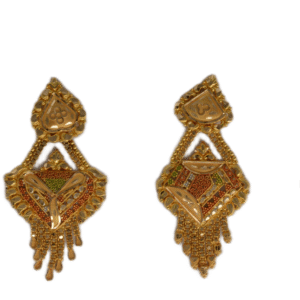 916 Gold Classic Earrings SANER154