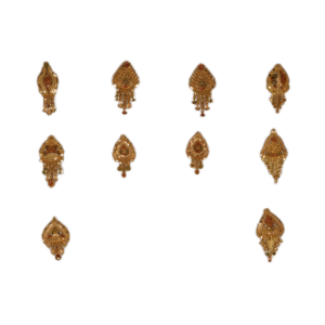 916 Gold Unique Earrings SANER164