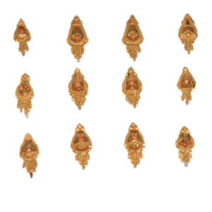 916 Gold Stylish Earrings SANER166