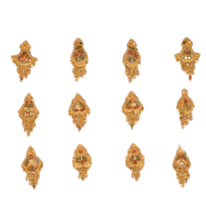 916 Gold Fancy Earrings SANER168