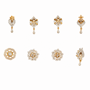 916 Gold Unique Earrings SANER19