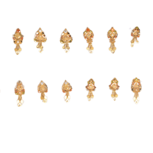 916 Gold Simple Earrings SANER26