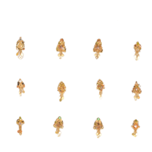 916 Gold Gorgeous Design Earrings SANER29