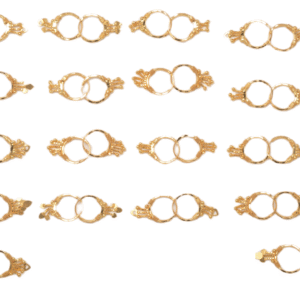 916 Gold Fancy Earrings SANER37