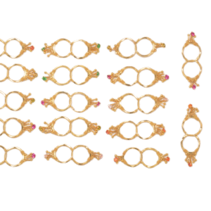 916 Gold Dazzling Earrings SANER38