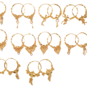 916 Gold Daily Wear Earrings SANER39