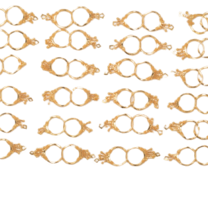 916 Gold Fancy Earrings SANER40