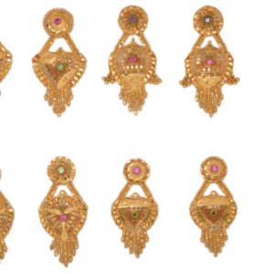 916 Gold Handmade Earrings SANER61