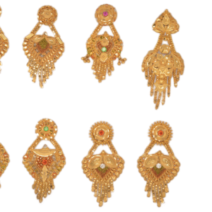916 Gold Fancy Earrings SANER62