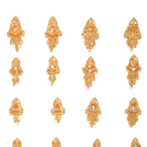 916 Gold Work Wear Earrings SANER72