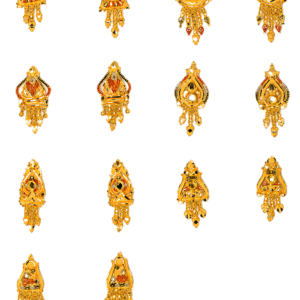 916 Gold Dazzling Earrings SANER81