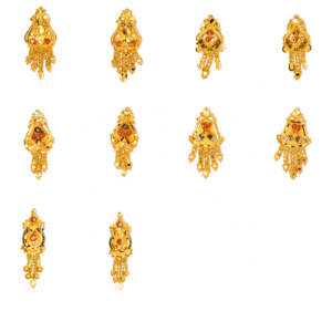 916 Gold Stylish Earrings SANER83