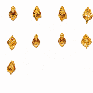 916 Gold Handmade Earrings SANER87
