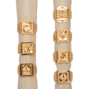 916 Gold Designer Gents Ring SANGR02
