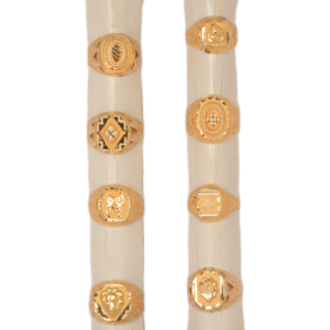 916 Gold Sparkling Gents Ring SANGR22