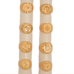 916 Gold Simple Gents Ring SANGR26