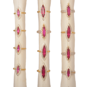 916 Gold Cocktail Ladies Ring SANLR36