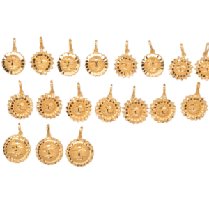 916 Gold Indian Design Pendant SANP11